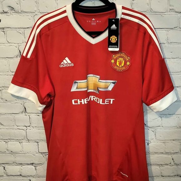 BNWT adidas XL Man United Home Jersey - Picture 1 of 8